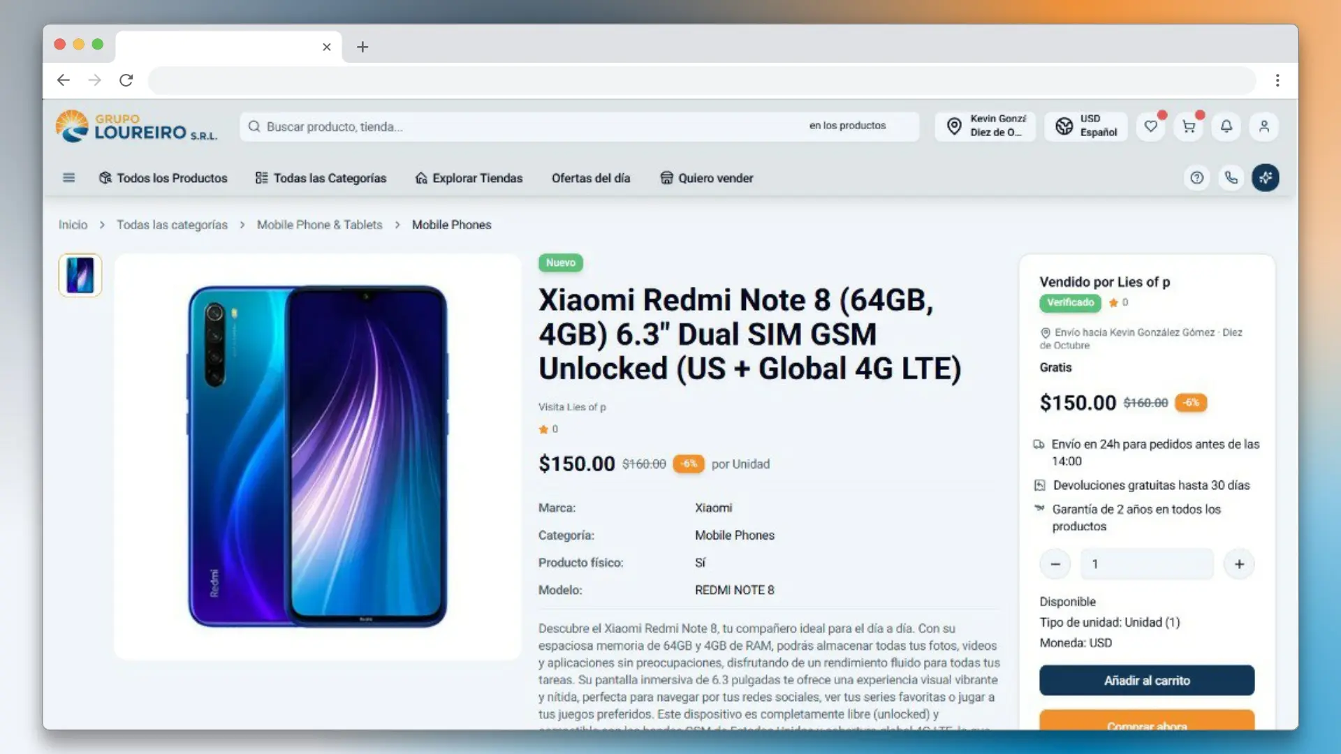 Tienda online con panel administrativo